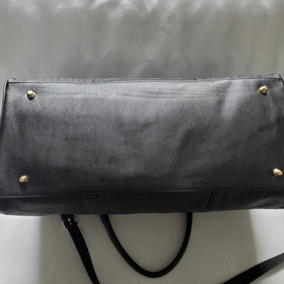 Betsey Johnson embossed Skull Embossed Weekender Duffle Bag - Picture 6 of 6